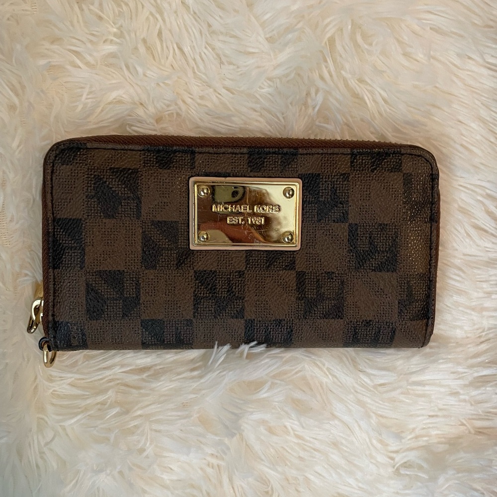Michael Kors Brown/Gold Wallet